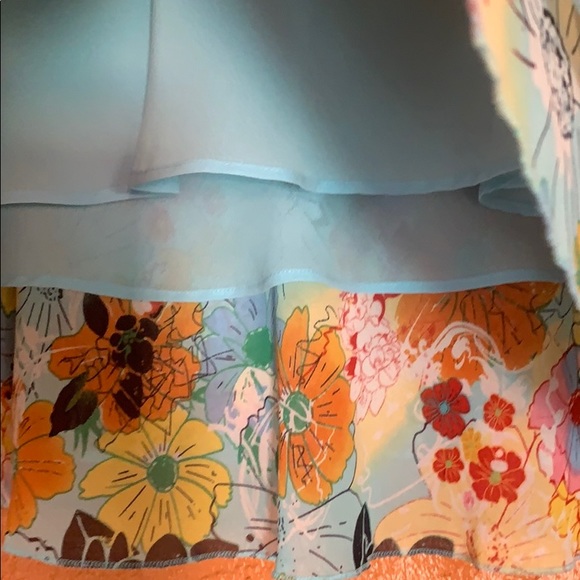 Thalia Sodi Floral Print Flirty Summer Skirt 7/8 - Picture 4 of 8
